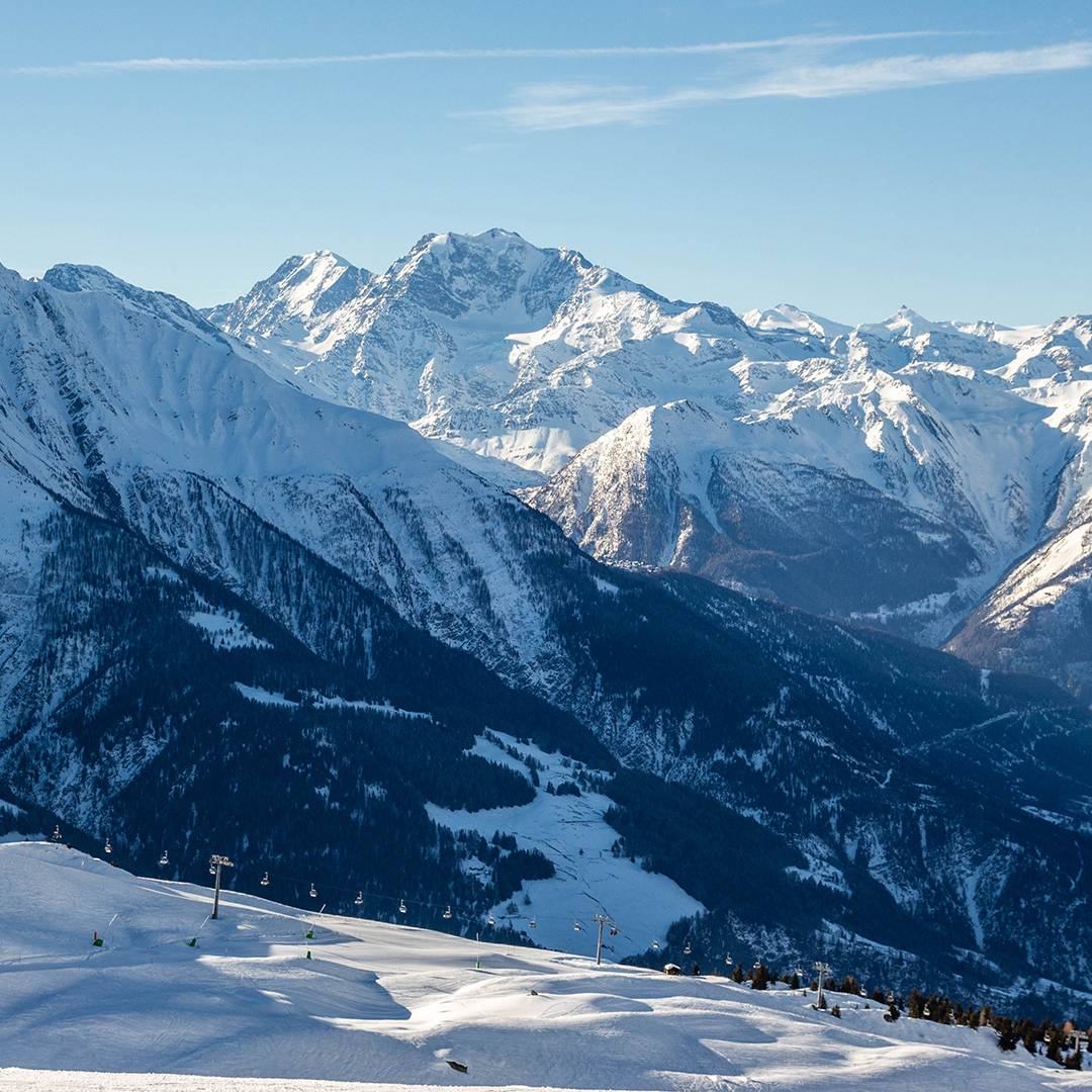 Blick Richtung Saas Fee