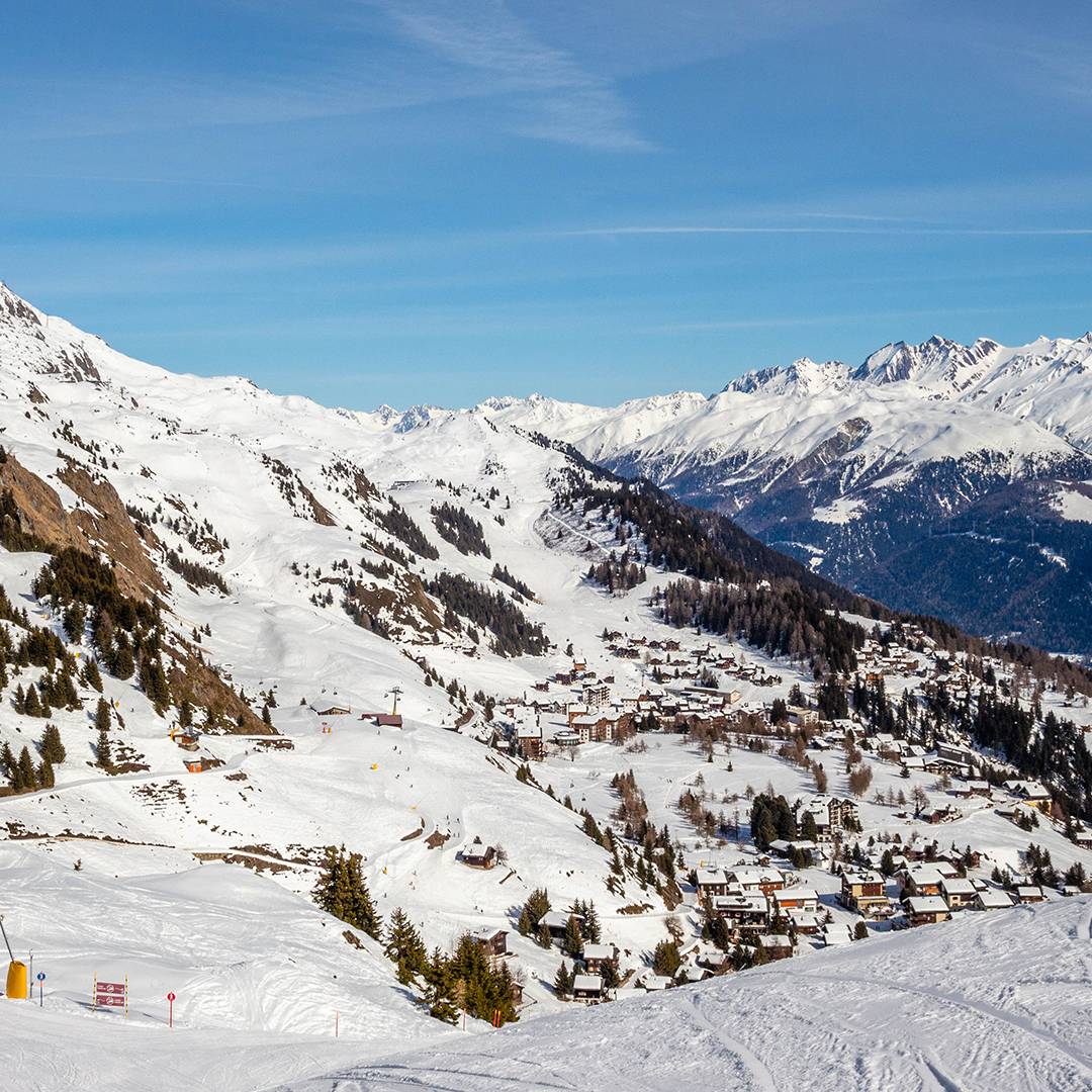 Am andern Ende: Blick von der Riederfurka in Richtung Riederalp.