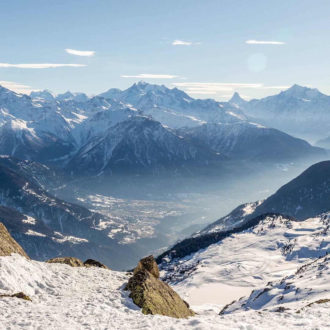 Letzte Auffahrt mit der Gondel aufs Bettmerhorn.